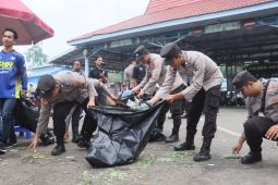 Polres HSS gelar kerja bakti pembersihan serentak