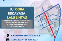 Dishub Ambon uji coba rekayasa lalu lintas di sejumlah titik