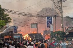Deretan Ruko di Desa Geulumpang Payong Abdya terbakar