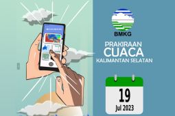BMKG Perkirakan hujan ringan terjadi siang di tiga Wilayah di Kalsel
