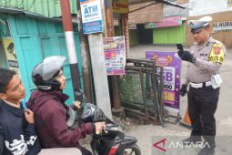 Operasi Pekat Lodaya 2023 di Cianjur, didominasi pelanggaran pemotor tak kenakan helm