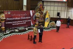 Gubernur Bali terima dokumen UU Provinsi Bali dari DPR RI