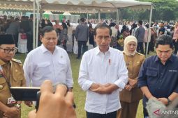 Kehadiran Jokowi jadi "magnet" emak-emak pada pagelaran Pasar Rakyat di Malang