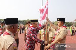 Bupati Bekasi lepas 69 Pramuka peserta Jambore Dunia hingga Regional