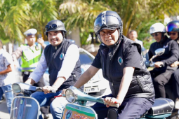 Ikut konvoi vespa, Pj Gubernur Aceh minta Disbudpar tingkatkan inovasi