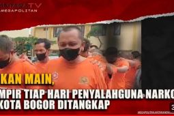 Bukan main, hampir tiap hari penyalahguna narkoba di Kota Bogor ditangkap
