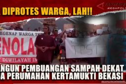 Warga dua perumahan Kertamukti Bekasi protes pembangunan pembuangan sampah