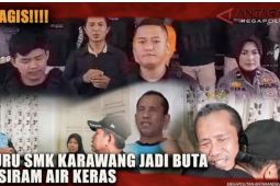Tragis, guru SMK Karawang jadi buta disiram air keras rekan bisnis