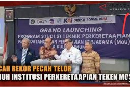 Rekor baru, tujuh stakeholders perkeretaapian teken MoU dengan Universitas Pancasila