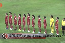 Erick Thohir: PSSI harus setarakan pembinaan sepak bola putra & putri