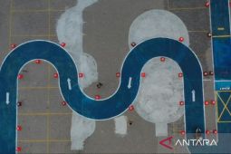 Ujian praktik SIM C di Kota Surabaya tanpa zig-zag dan putaran angka 8