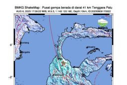Gempa magnitudo 5,4 guncang Parigi Moutong, Sulteng tidak berpotensi tsunami