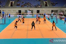 Tim voli putri Babel pastikan satu tempat di 16 besar Turnamen Voli Kapolri Cup 2023 usai menyapu tiga kemenangan beruntun