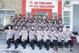 Polwan Polda Babel gelar aksi donor darah peringati hari jadi ke-75 Polwan RI