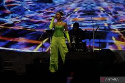 Novia Bachmid tampil memukau di malam puncak Tapin Art Festival