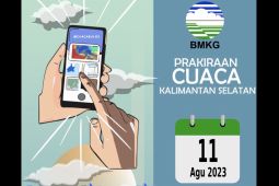 Cuaca Kalsel hari ini cerah berawan
