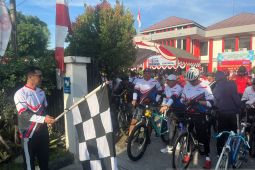 Kemenkumham Kalsel meriahkan "HDKD" lewat bersepeda dan jalan sehat