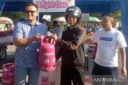 Pertamina gelar penukaran tabung elpiji 3 kg ke bright di Madiun