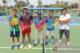 Beregu Putra Bangka Barat masuk final Tenis Porprov VI Babel 2023