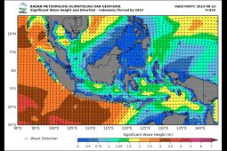 Waspada gelombang tinggi hingga 4 meter di perairan selatan Jawa Timur