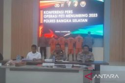 Polres Bangka Selatan melakukan tindak represif terhadap penambang liar