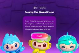 Kirab obor  digital Asian Games telah sampai di negara tuan rumah