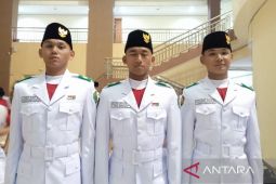 Anggota Paskibraka Kaltim bangga mengibarkan bendera di HUT ke-78 RI