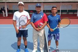 Porprov VI Babel 2023 - Tunggal putra tenis Bangka Barat melaju ke final