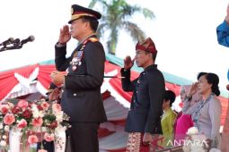 Upacara penurunan bendera lengkapi rangkaian peringatan HUT ke-78 RI