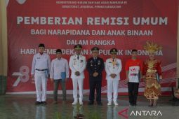 968 narapidana dan anak binaan se-Babel terima remisi umum