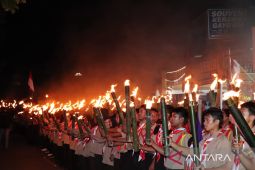 Semarak pawai obor di Aceh Tengah meriahkan HUT ke 78 RI