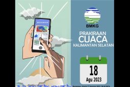 Cuaca disejumlah kabupaten hari ini diprediksi BMKG berawan