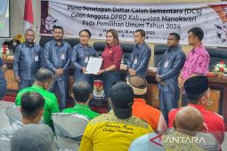 KPU Manokwari tetapkan 526 bacaleg DPRD masuk DCS