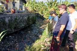 Wali Kota Denpasar bersama relawan bersihkan sungai tercemar