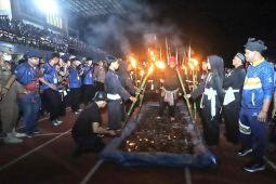 Wabup Bangka Barat tampilkan atraksi Silat Bintit saat pembukaan Porprov VI Babel 2023