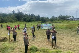 Polres Bursel tanam 60 bibit pohon upaya penghijauan dini