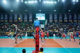Tim voli putra Kalbar tekuk Bali 3-1 di delapan besar Kapolri Cup