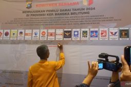 Bangka Belitung deklarasikan Pemilu 2024 Damai jaga kondusifitas
