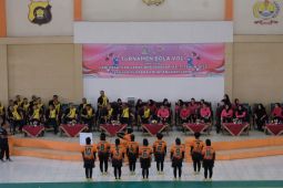 Polda Jambi rayakan Hari Kesatuan Gerak Bhayangkari ke-71 dengan olahraga bersama