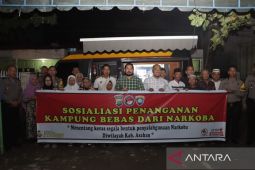 Polres Asahan sosialisasi penanganan kampung bebas dari narkoba