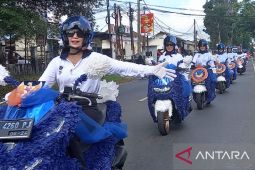 Motor hias parpol dominasi Pawai Pembangunan Babel