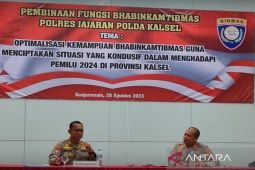 Bhabinkamtibmas dioptimalkan ciptakan keamanan pemilu di Kalsel
