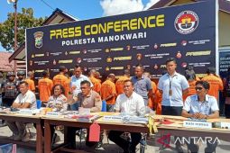 Polresta Manokwari tangkap 19 tersangka kasus pidana umum dan narkoba