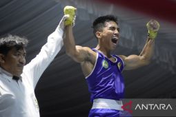 Porprov VI Babel - Cabor tinju kembali sumbang dua emas untuk Bangka Barat