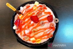 Menikmati segarnya es krim serut ala Korea di Sidoarjo