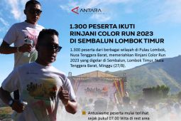 1.300 peserta ikuti Rinjani Color Run 2023 di Sembalun