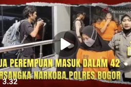 Dua perempuan masuk 42 tersangka narkoba Polres Bogor