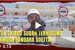 Tol Cijago telah terhubung hingga Bandara Soetta