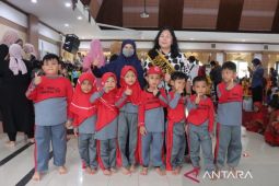 Bunda PAUD sapa puluhan anak PAUD Babel