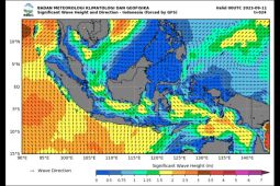 Waspadai gelombang tinggi di beberapa Perairan Indonesia